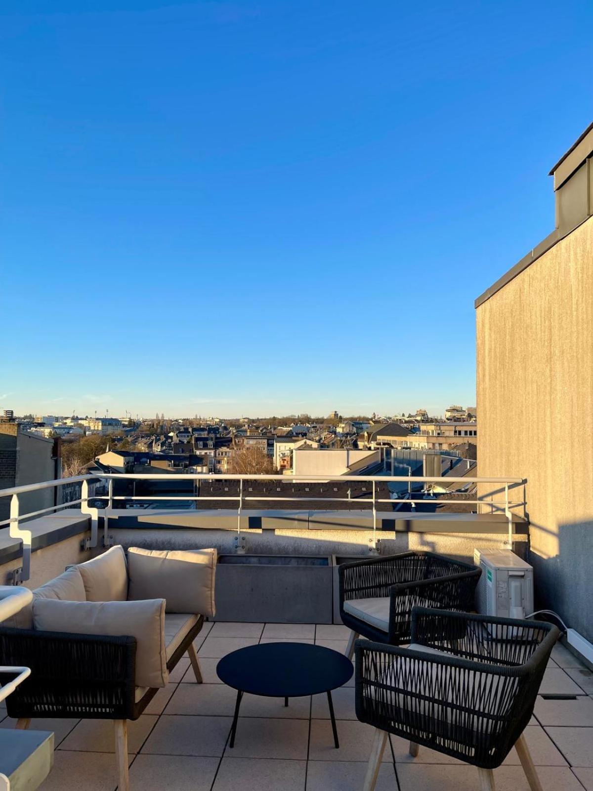 Lux Penthouse - Office, Terrace, Gym & Parking Apartment Luxemburg Exterior foto