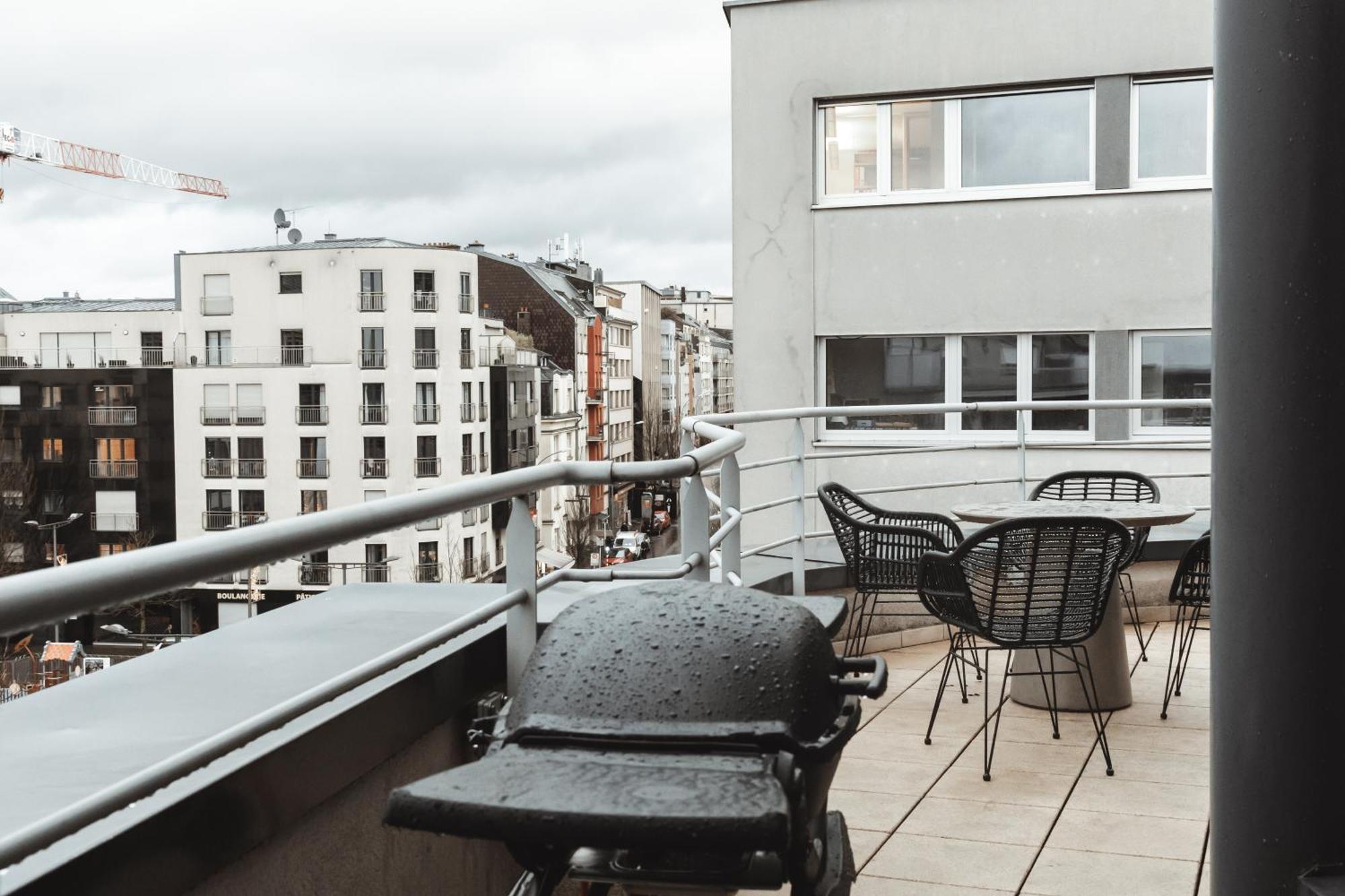 Lux Penthouse - Office, Terrace, Gym & Parking Apartment Luxemburg Exterior foto