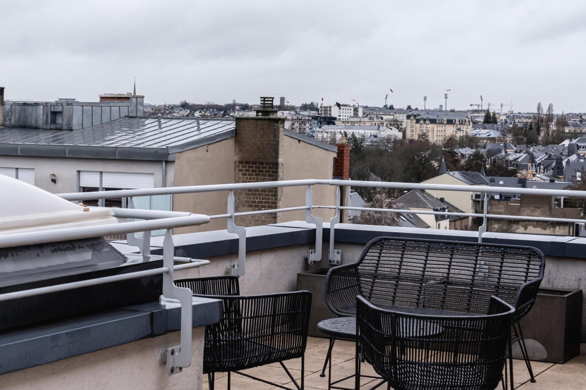 Lux Penthouse - Office, Terrace, Gym & Parking Apartment Luxemburg Exterior foto